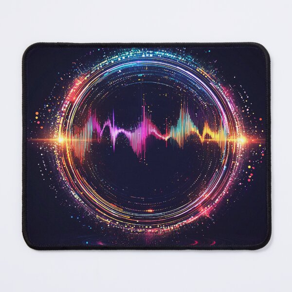 Item preview, audio equalizer with radiating sound waves designed and sold by Ariadna de Raadt.