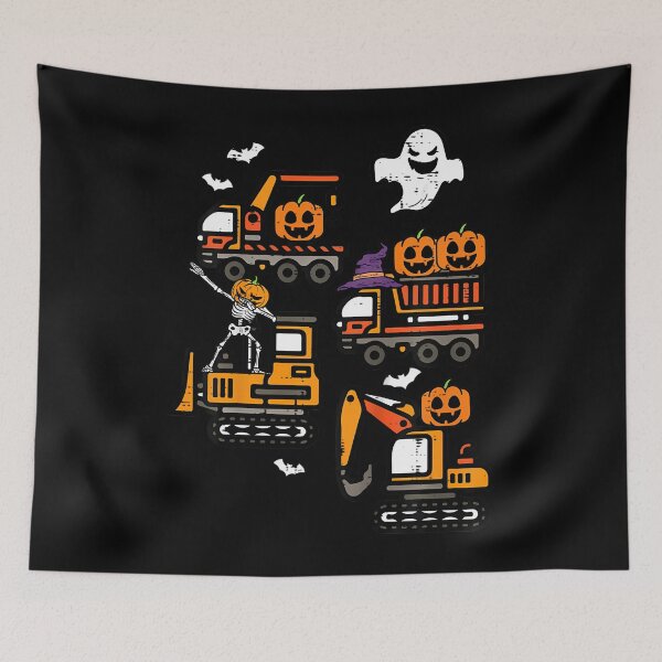 Item preview, Kids Spooky Construction Trucks Halloween Costume Toddler 	 		 designed and sold by hkegdkrfr12.