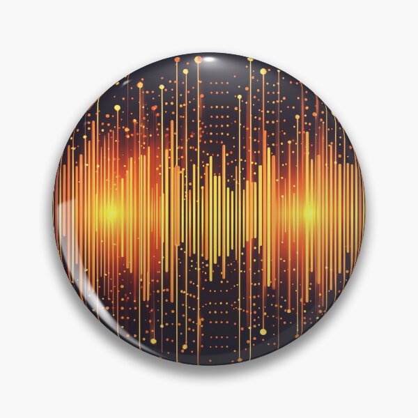 Item preview, audio equalizer with radiating sound waves designed and sold by Ariadna de Raadt.