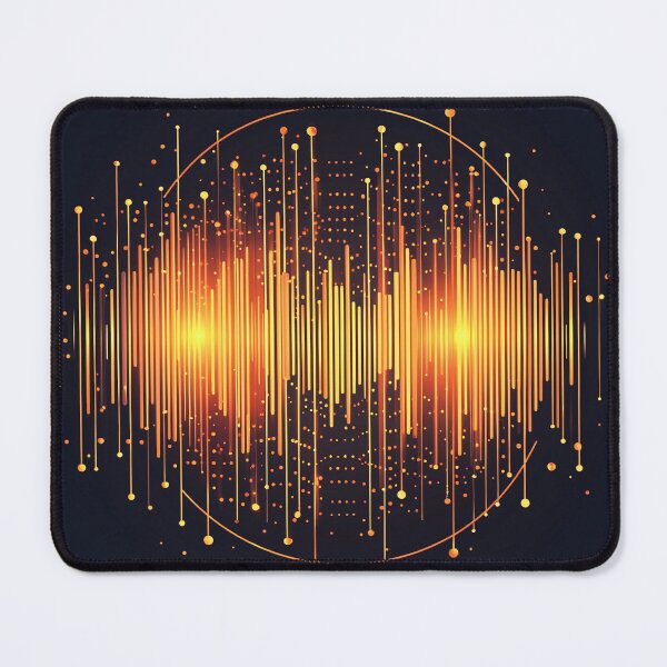Item preview, audio equalizer with radiating sound waves designed and sold by Ariadna de Raadt.