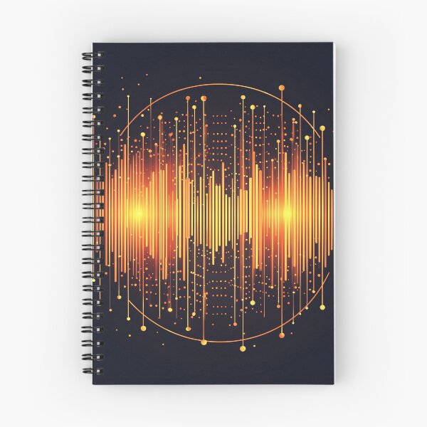 Item preview, audio equalizer with radiating sound waves designed and sold by Ariadna de Raadt.
