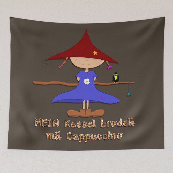 Item preview, MY kettle is bubbling with cappuccino designed and sold by KD das Lama.