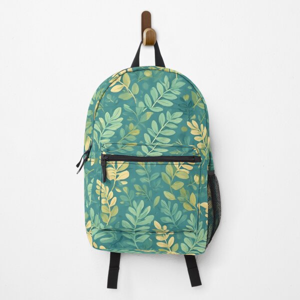 Item preview, Green Laurel Leaf Print Botanical Foliage Green and Yellow designed and sold by LeafPrints.