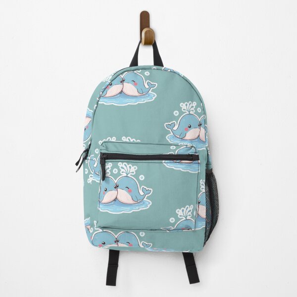 Item preview, Cute Kawaii Whale Couple – Adorable Pastel Ocean Illustration designed and sold by Tidarat-27.