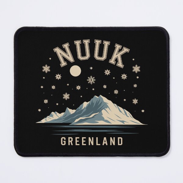 Item preview, Nuuk, Greenland Poster – Vintage Travel Wall Art, Arctic Landscape Print, Nordic Home Decor designed and sold by paulo silveira.
