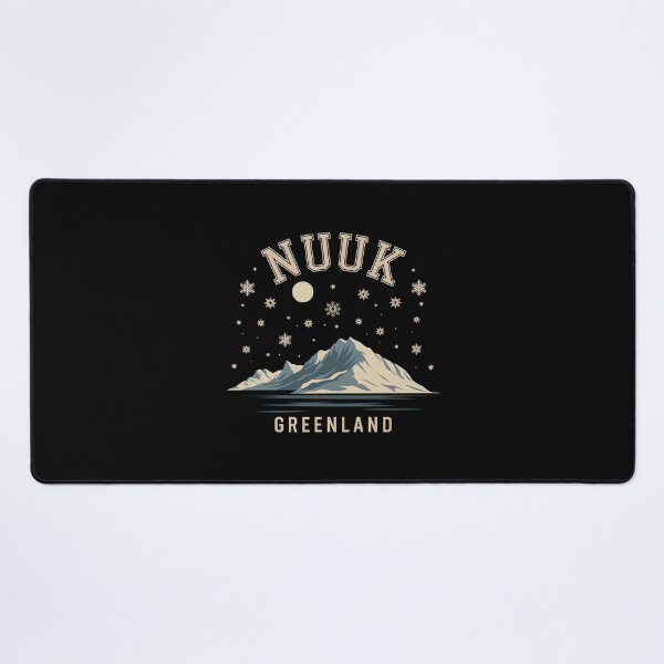 Item preview, Nuuk, Greenland Poster – Vintage Travel Wall Art, Arctic Landscape Print, Nordic Home Decor designed and sold by paulo silveira.