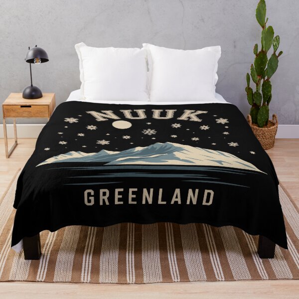 Item preview, Nuuk, Greenland Poster – Vintage Travel Wall Art, Arctic Landscape Print, Nordic Home Decor designed and sold by paulo silveira.