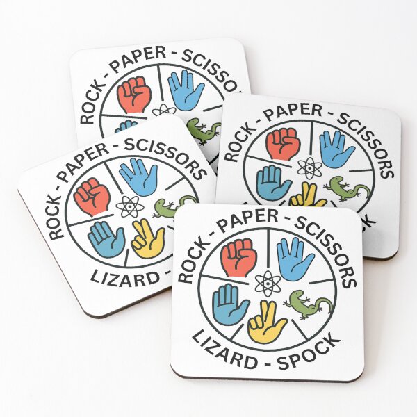 Item preview, Rock Paper Scissors Lizard Spock – Big Bang Theory Design designed and sold by ArtCulturalist.