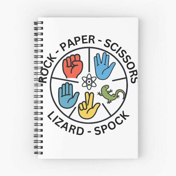 Item preview, Rock Paper Scissors Lizard Spock – Big Bang Theory Design designed and sold by ArtCulturalist.