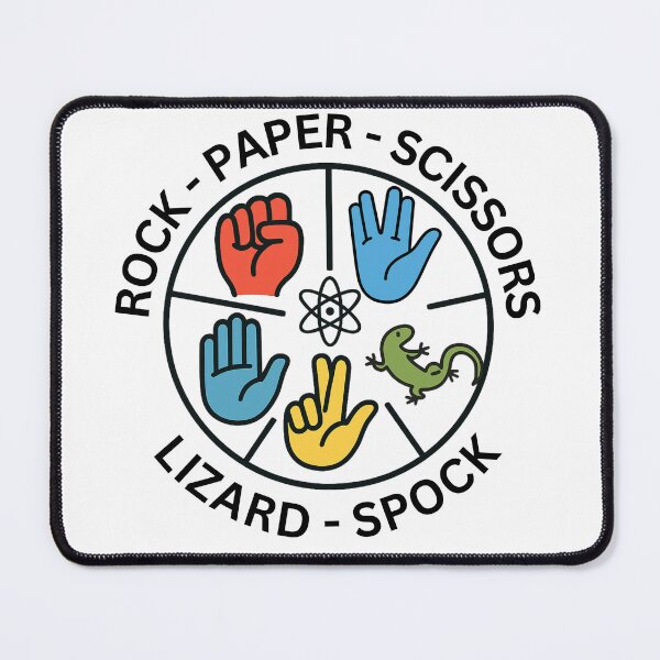 Item preview, Rock Paper Scissors Lizard Spock – Big Bang Theory Design designed and sold by ArtCulturalist.