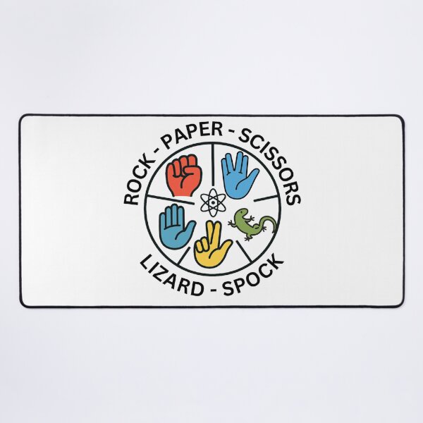 Item preview, Rock Paper Scissors Lizard Spock – Big Bang Theory Design designed and sold by ArtCulturalist.