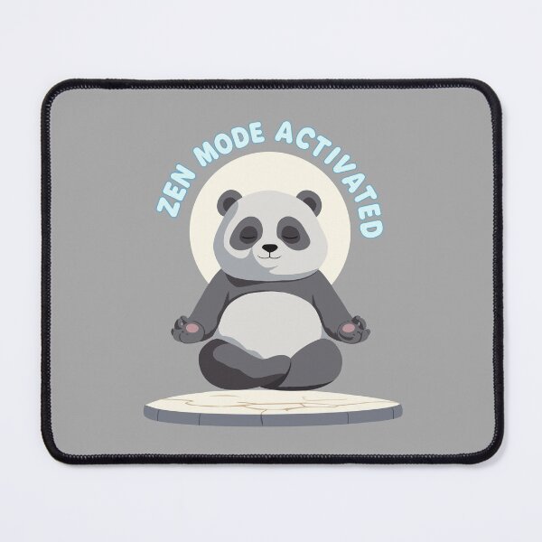 Item preview, Zen Panda – Quirky Meditation Graphic Design designed and sold by Ritesh Digify Store.