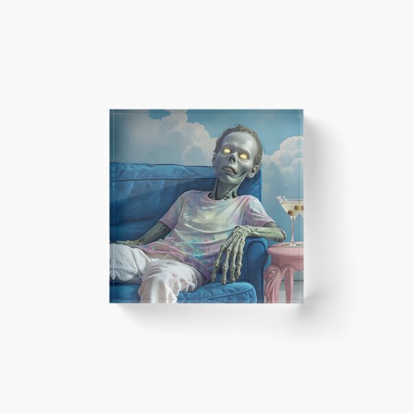 Item preview, Zombie Lying On Velvet Couch  - Relaxed Undead designed and sold by NightTimeJ.