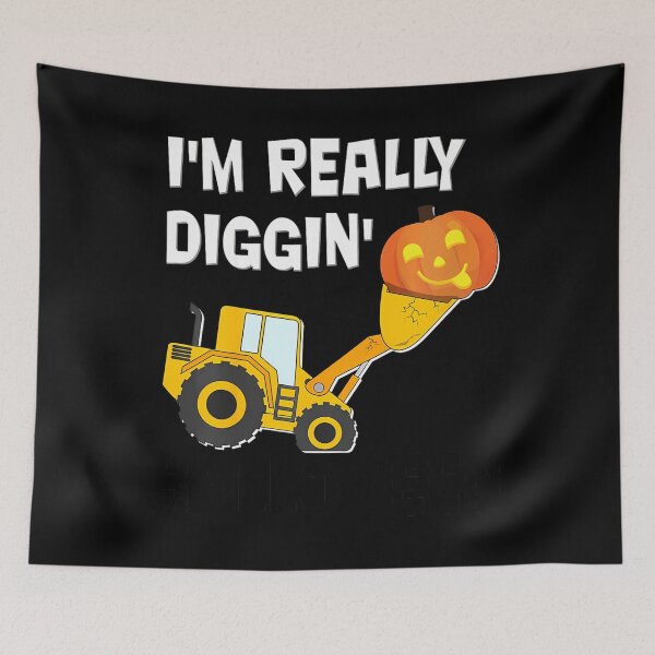 Item preview, Kids Toddler 	 Diggin Halloween 	 - Pumpkin Face it Tractor 		 designed and sold by hkegdkrfr12.