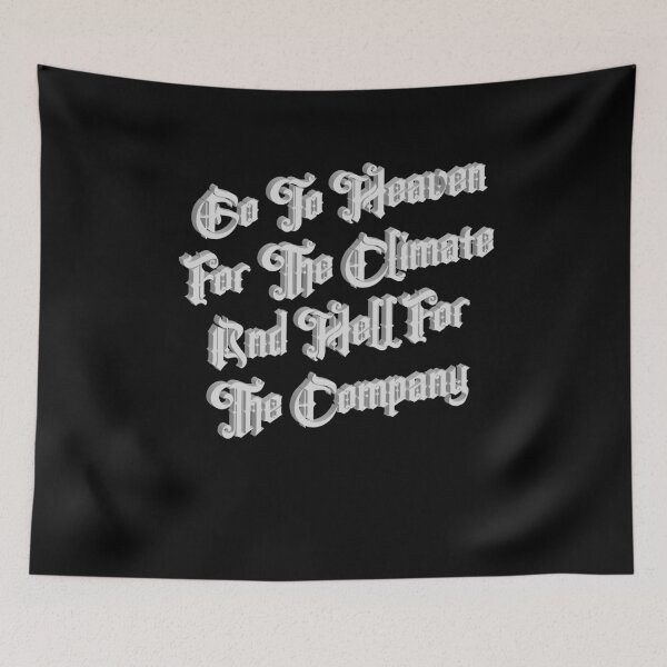 Item preview, "Go to Heaven for the Climate, Hell for the Company" – Gothic Twain Quote Design designed and sold by simpledarkwavewisdom.