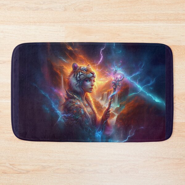 Item preview, The Cosmic Shaman: Tiger of the Celestial Veil designed and sold by The Digital Compass.
