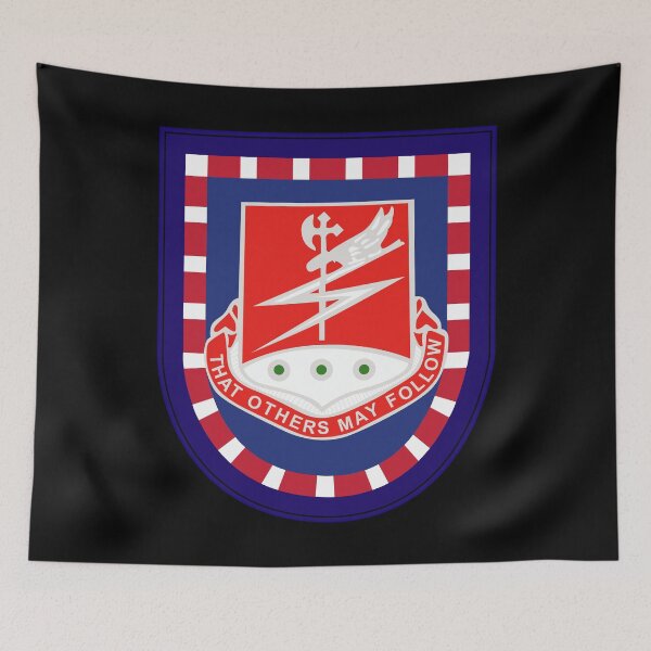 Item preview, Army - Flash w 127th Airborne Engineer Bn DUI wo Txt designed and sold by Military Insignia Products.