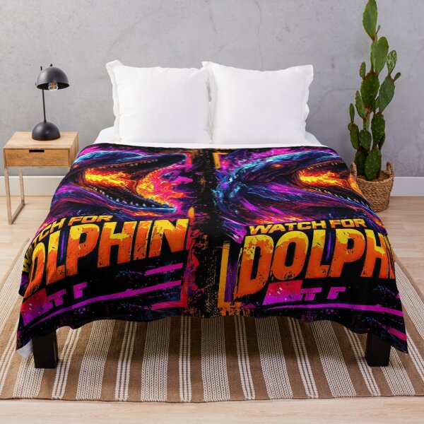 Item preview, Terrifying dolphin monster, cyberpunk graphic in a fiery style designed and sold by Piotrek0001.
