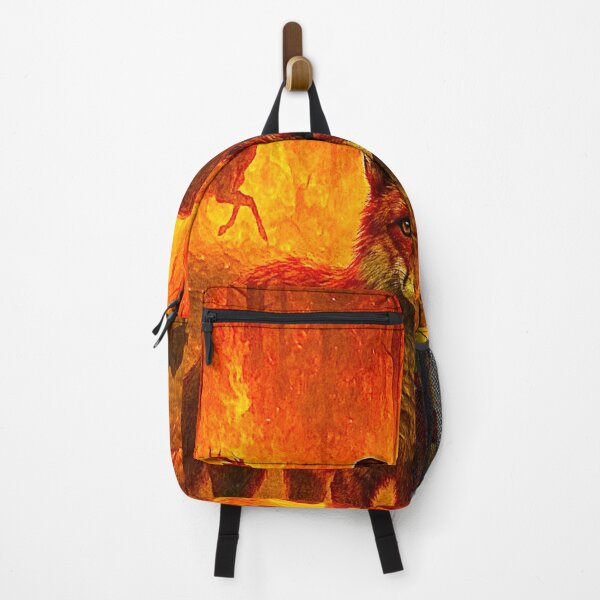 Item preview, Fox in the Firestorm – Powerful Wildlife Survival Art designed and sold by ForgeBogdan.