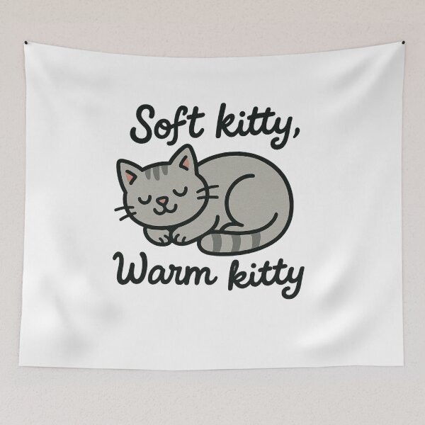 Item preview, Soft Kitty, Warm Kitty – Cute Big Bang Theory Inspired Design designed and sold by ArtCulturalist.