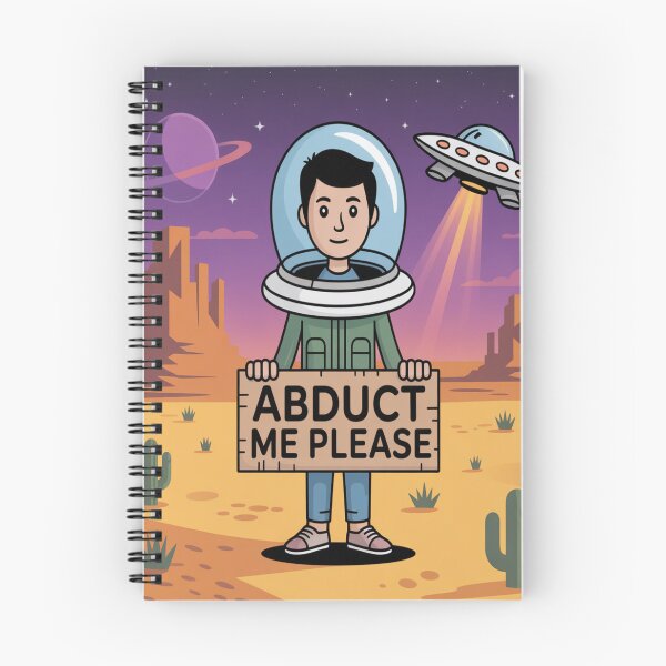 Item preview, Funny Alien Abduction Artwork – Abduct Me Please designed and sold by captianSolo.