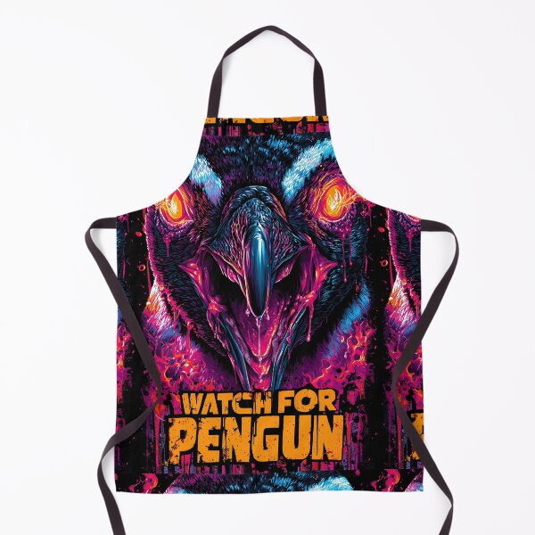 Item preview, Dark penguin with fiery eyes, a surprising intense graphic designed and sold by Piotrek0001.