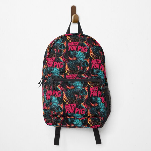 Item preview, Angry wild pig in neon colors, dynamic cyberpunk art designed and sold by Piotrek0001.