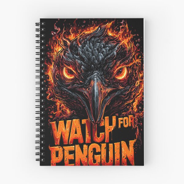 Item preview, Dark penguin with fiery eyes, a surprising intense graphic 2 designed and sold by Piotrek0001.