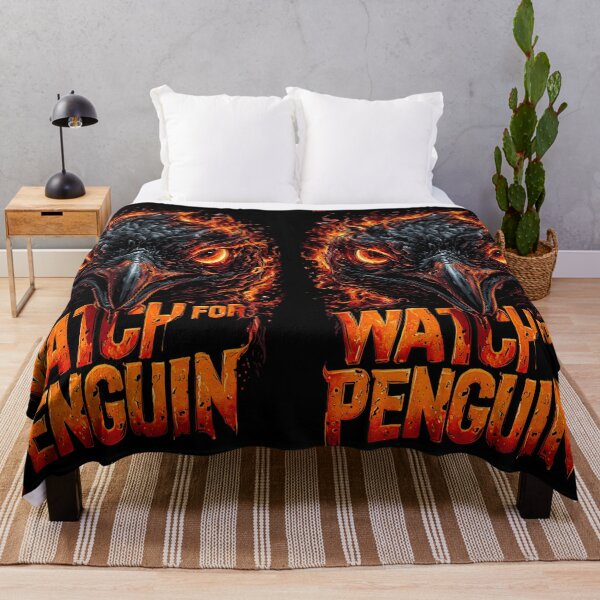 Item preview, Dark penguin with fiery eyes, a surprising intense graphic 2 designed and sold by Piotrek0001.