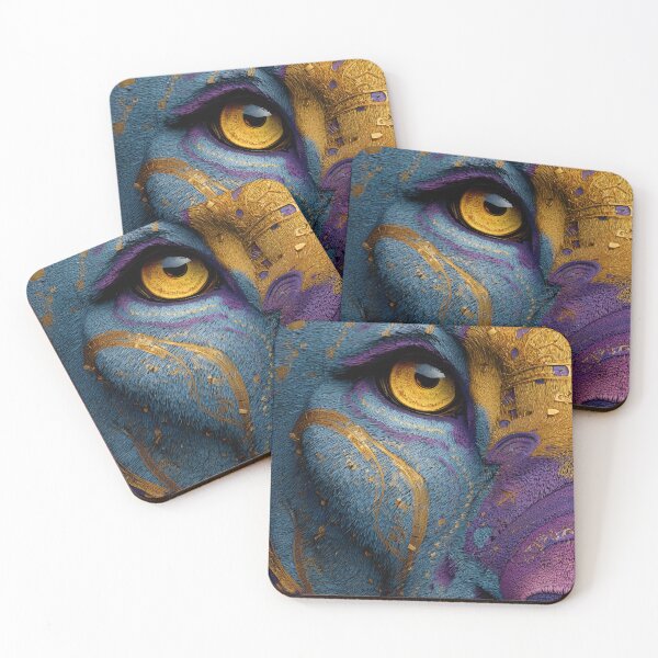 Item preview, Vibrant Lion Gaze - Eyes of the Guardians #5: Dream Guardian designed and sold by LollyShineART.