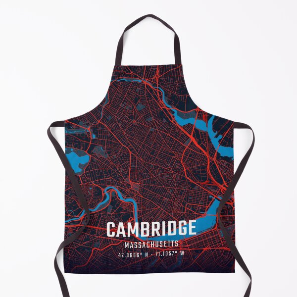 Item preview, Cambridge Massachusetts Red & Blue Minimalist Map designed and sold by HomeLivingCo.