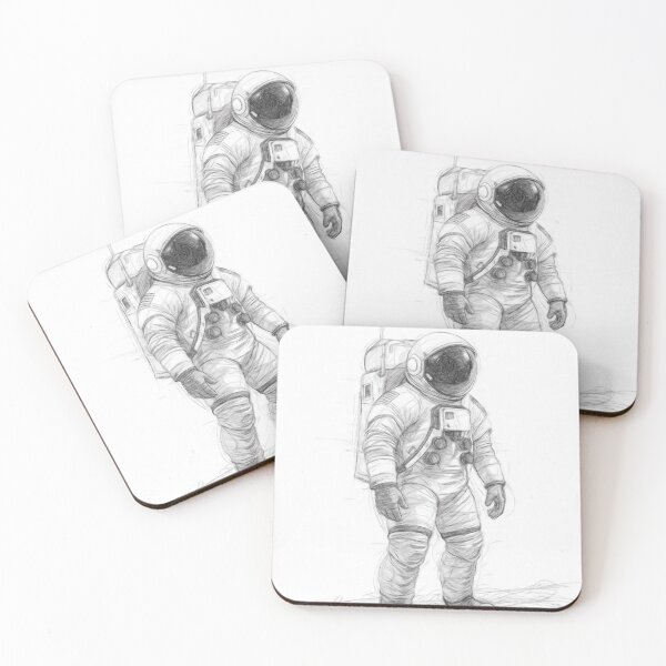 Item preview, Spaceman Sketch designed and sold by Leon Woods Pencil Art.