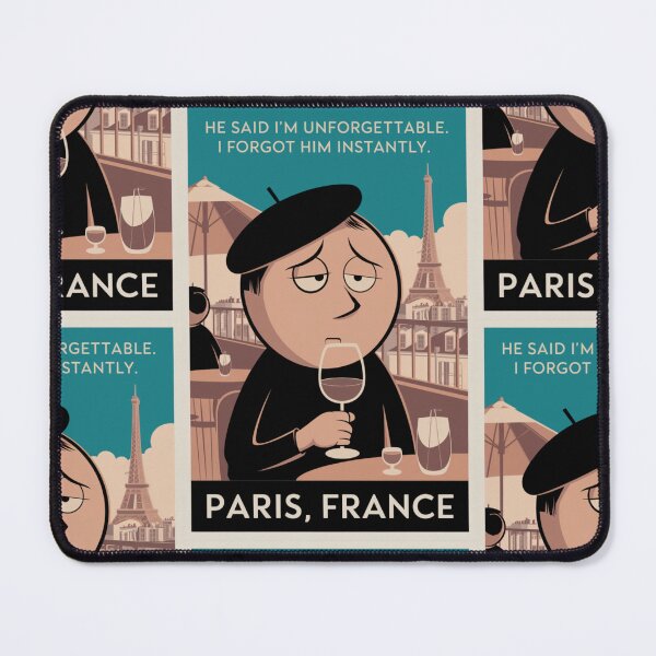 Item preview, Paris, France Travel Poster | Cafe and Eiffel Tower  designed and sold by LeQuirks.