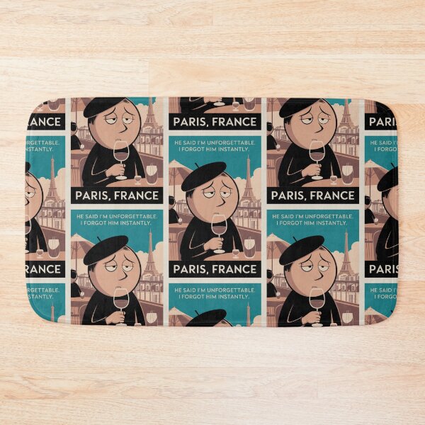 Item preview, Paris, France Travel Poster | Cafe and Eiffel Tower  designed and sold by LeQuirks.