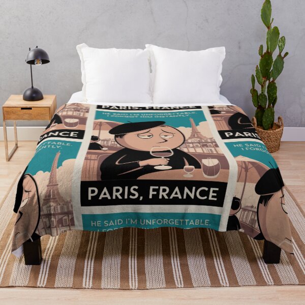 Item preview, Paris, France Travel Poster | Cafe and Eiffel Tower  designed and sold by LeQuirks.