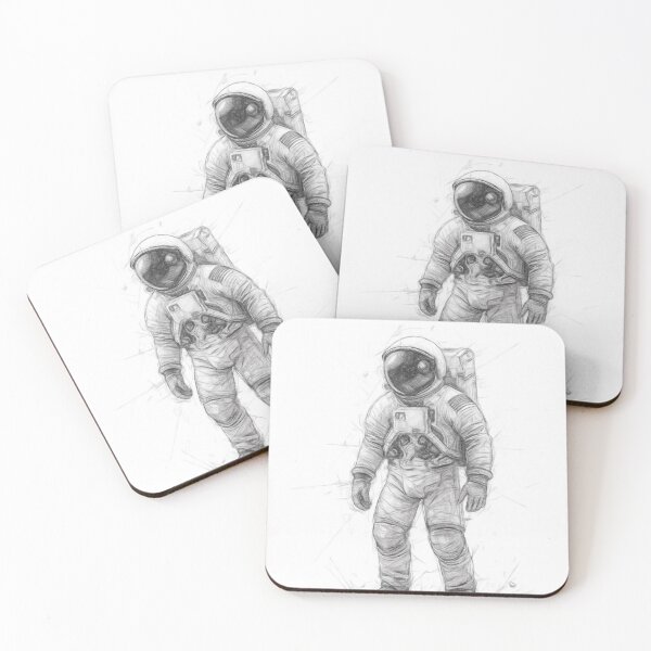 Item preview, Spaceman Drawing designed and sold by Leon Woods Pencil Art.
