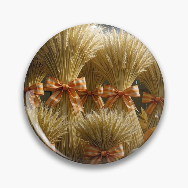 Item preview, Autumn Wheat Bundles and Pumpkins In Old Barn designed and sold by Maria Dryfhout.