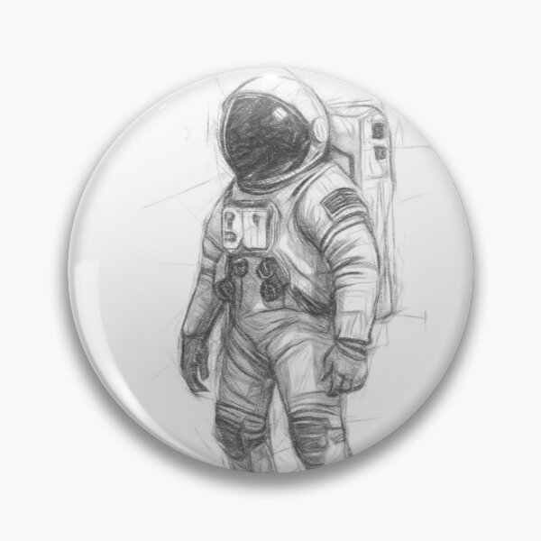 Item preview, Cosmic Spaceman Art designed and sold by Leon Woods Pencil Art.