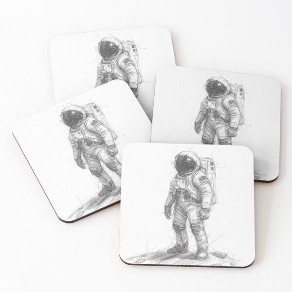 Item preview, Cosmic Spaceman Art designed and sold by Leon Woods Pencil Art.