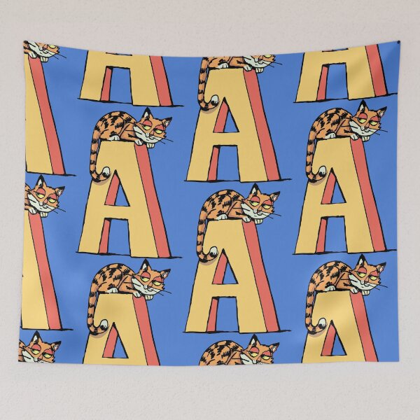Item preview, Cat is napping on the letter A designed and sold by duxpavlic.