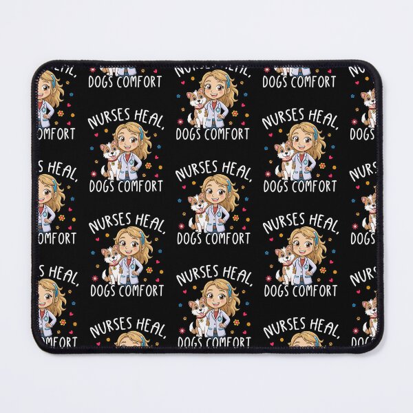 Item preview, Nurses Heal Dogs Comfort – Heartwarming Nurse Dog Mom designed and sold by MuniraWearify.
