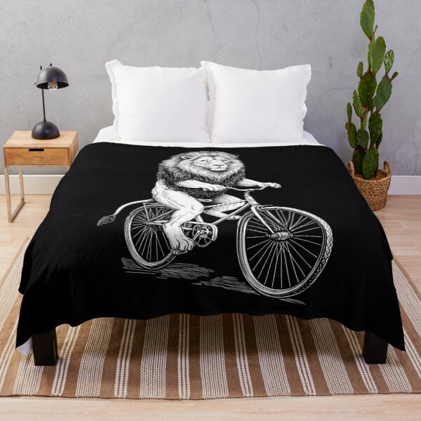 Item preview, Cycling Bicycle Lion Cat Vintage Cyclist Funny Biker Animal designed and sold by GrandeDuc.