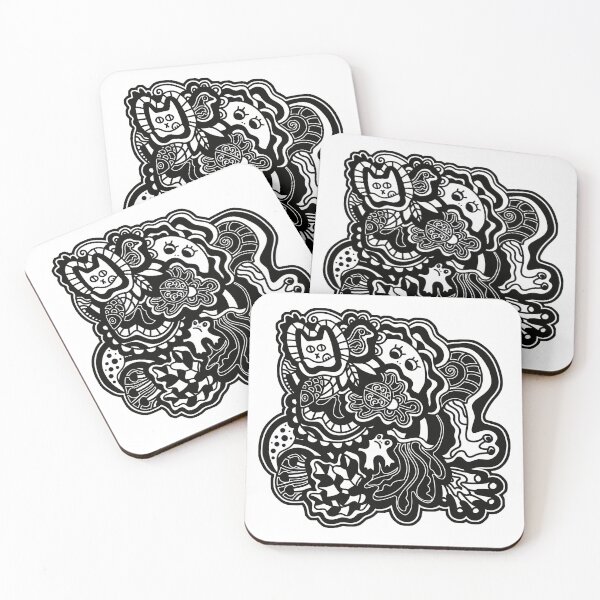 Item preview, Abstraction Doodle Composition all sorts of things designed and sold by alina-k-design.