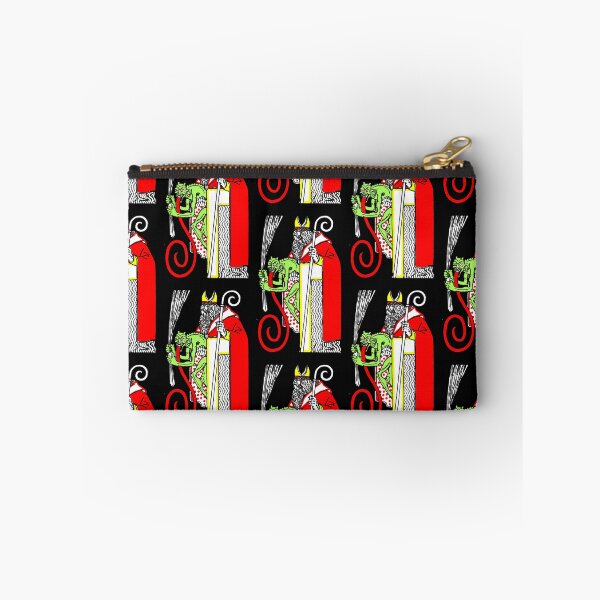 Item preview, 1911 Jugendstil Wiener Werkstatte Saint Nicholas and Krampus Christmas designed and sold by Pixelchicken.