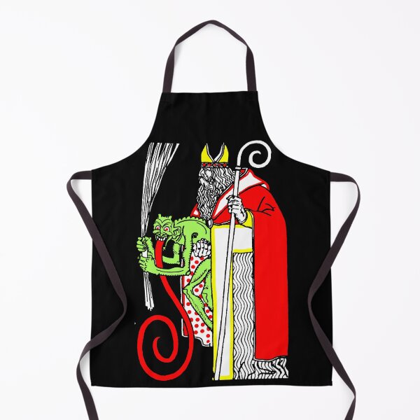 Item preview, 1911 Jugendstil Wiener Werkstatte Saint Nicholas and Krampus Christmas designed and sold by Pixelchicken.
