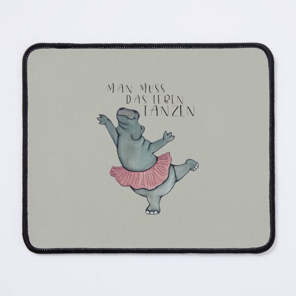 Item preview, Man Muss Das Leben Tanzen Dancing Hippo designed and sold by Thiserkesop.