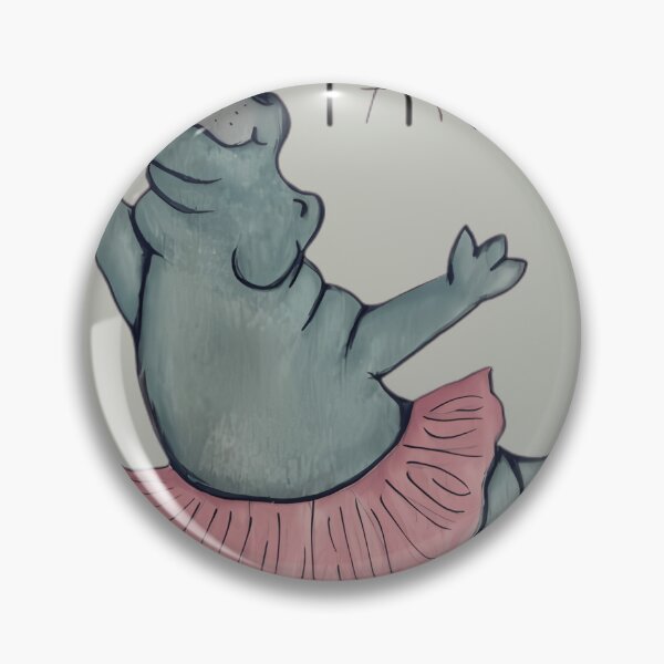 Item preview, Man Muss Das Leben Tanzen Dancing Hippo designed and sold by Thiserkesop.
