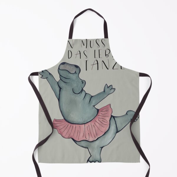 Item preview, Man Muss Das Leben Tanzen Dancing Hippo designed and sold by Thiserkesop.