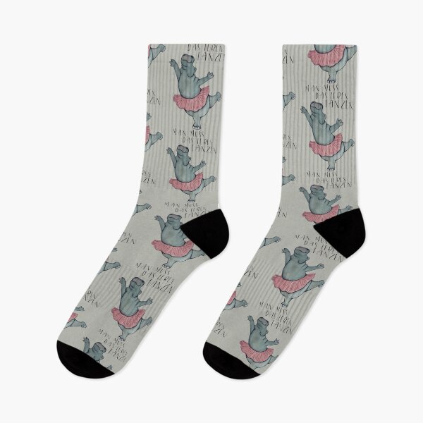 Item preview, Man Muss Das Leben Tanzen Dancing Hippo designed and sold by Thiserkesop.