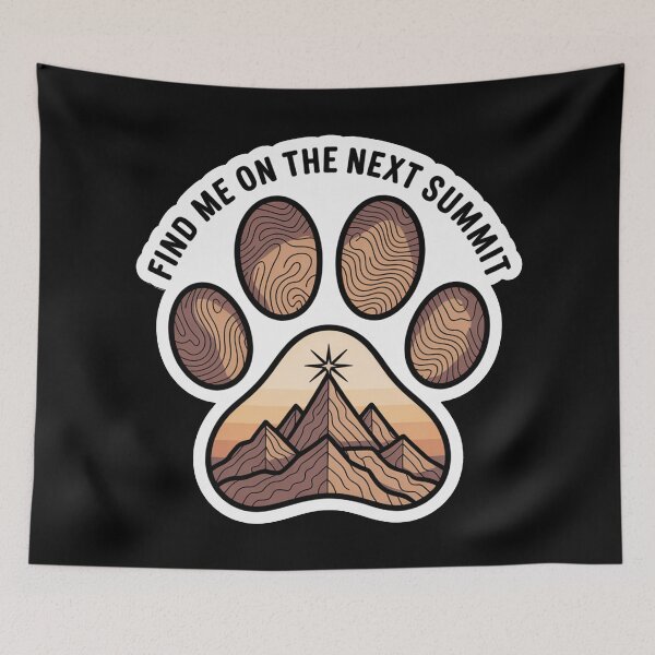 Item preview, Hiking Adventure Dog Farewell Find Me on the Next Summit designed and sold by Blok45.